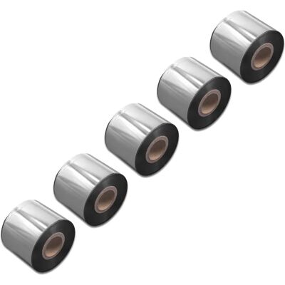 vhbw 5x Thermal Transfer Ribbon - Compatible with TSC TTP-346M, TTP-345, TTP-346MT - Label Printer vhbw 5x Thermal Transfer Ribbon - Compatible with TSC TTP-346M, TTP-345, TTP-346MT - Label Printer