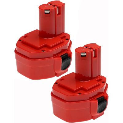 EXTENSILO 2x Battery for Makita 193158-3, 193159-1, 193159-A, ML1420 - Battery Type EXTENSILO 2x Battery for Makita 193158-3, 193159-1, 193159-A, ML1420 - Battery Type