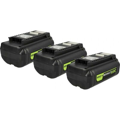 vhbw 3x Batería para Herramientas Ryobi - 36V, 4000mAh Li-Ion vhbw 3x Batería para Herramientas Ryobi - 36V, 4000mAh Li-Ion