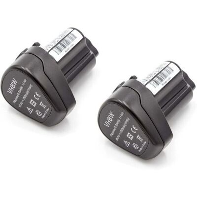 vhbw 2x Batterie pour outils Metabo - 1500mAh Li-Ion - Noir vhbw 2x Batterie pour outils Metabo - 1500mAh Li-Ion - Noir