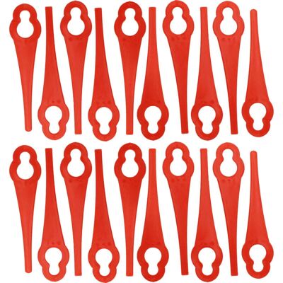 vhbw 20x Lame de remplacement - Compatible avec Einhell BG-ART 18 Li, BG-CT 18 Li, GC-BG-CT 18/1 Li Tondeuse de gazon - Rouge Nylon Plastique - Publicité vhbw 20x Lame de remplacement - Compatible avec Einhell BG-ART 18 Li, BG-CT 18 Li, GC-BG-CT 18/1 Li Tondeuse de gazon - Rouge Nylon Plastique - Publicité