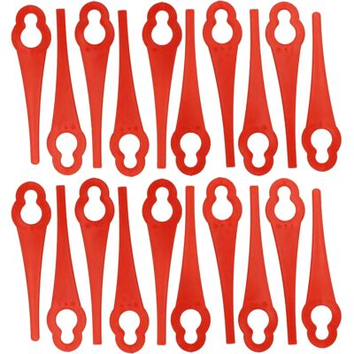 vhbw 20x Lame de Rechange pour Tondeuses - Nylon Rouge - Taille-haie - Publicité vhbw 20x Lame de Rechange pour Tondeuses - Nylon Rouge - Taille-haie - Publicité