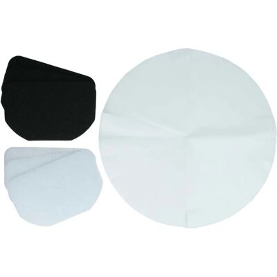 vhbw DeLonghi F628 Fritteuse Filter Set - Schwarz/Weiß vhbw DeLonghi F628 Fritteuse Filter Set - Schwarz/Weiß