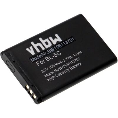 vhbw Batterie pour Doro TB-BL5C - 1000mAh, 3,7V Li-Ion - Publicité vhbw Batterie pour Doro TB-BL5C - 1000mAh, 3,7V Li-Ion - Publicité