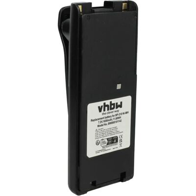 vhbw Icom Radio Battery - 1650mAh NiMH, Black, with Belt Clip vhbw Icom Radio Battery - 1650mAh NiMH, Black, with Belt Clip