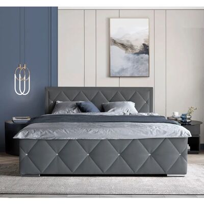Leonique Alfie - Stauraumbett mit Strass - 180x200cm - Boxbett Leonique Alfie - Stauraumbett mit Strass - 180x200cm - Boxbett