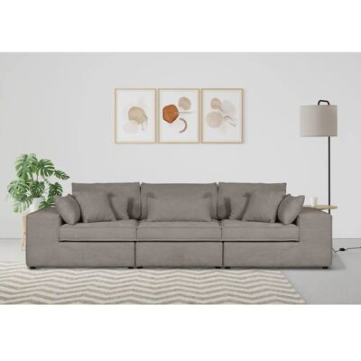 Raum.ID Enid Taupe 3-Sitzer Modularsofa - Sofas Raum.ID Enid Taupe 3-Sitzer Modularsofa - Sofas