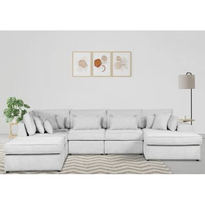 Raum.ID Enid Modularsofa - Beige, 6 Teile Raum.ID Enid Modularsofa - Beige, 6 Teile