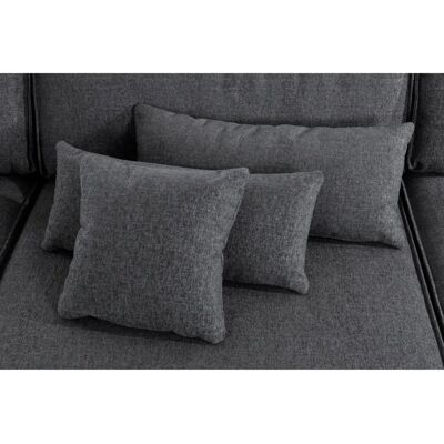Raum.ID Enid U-Form Sofa - Modulare Schwarze Lounge Raum.ID Enid U-Form Sofa - Modulare Schwarze Lounge