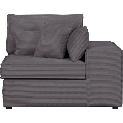 Raum.ID Enid Modulsofa Element - Grau, Armlehne rechts, 128cm - Modulsofa Element Raum.ID Enid Modulsofa Element - Grau, Armlehne rechts, 128cm - Modulsofa Element