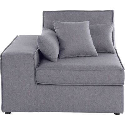 Raum.ID Florid Polsterelement - Grau, links, 100x75cm Raum.ID Florid Polsterelement - Grau, links, 100x75cm
