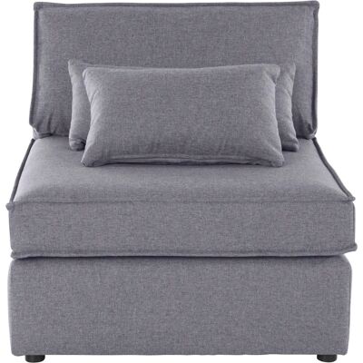 Raum.ID Florid Modulares Sofa - Stoff, Grau, 80cm B Raum.ID Florid Modulares Sofa - Stoff, Grau, 80cm B