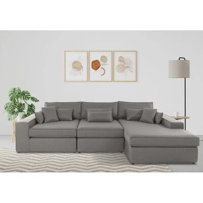 Raum.ID Enid L-Form Beige Modularsofa - Sofa Raum.ID Enid L-Form Beige Modularsofa - Sofa