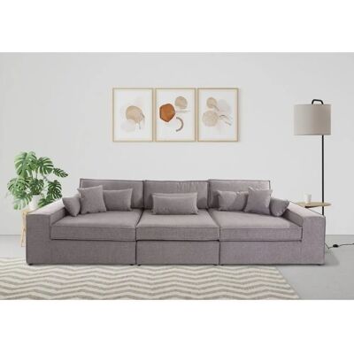 Raum.ID Enid Taupe 3-Sitzer Modularsofa - Sofa Raum.ID Enid Taupe 3-Sitzer Modularsofa - Sofa