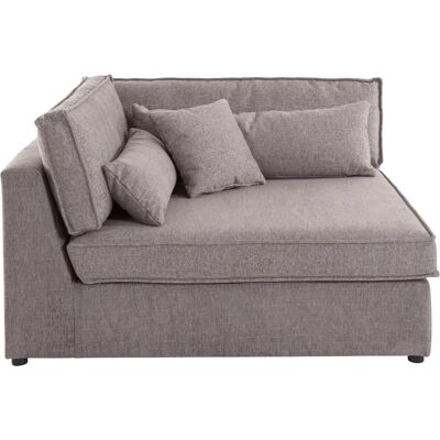 Raum.ID Enid Modulares Ecksofa - Velours, Taupe, 130cm Raum.ID Enid Modulares Ecksofa - Velours, Taupe, 130cm