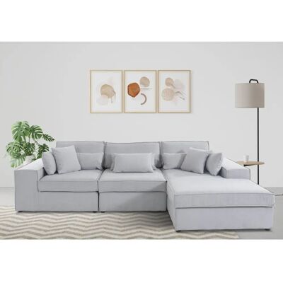 Raum.ID Florid L-Form Modularsofa - 3-teilig Grau Raum.ID Florid L-Form Modularsofa - 3-teilig Grau