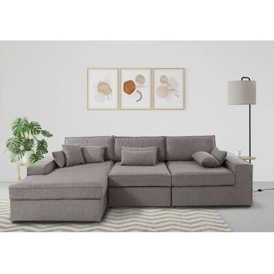 Raum.ID Enid L-Form Modularsofa - Taupe - Sofa Typ Raum.ID Enid L-Form Modularsofa - Taupe - Sofa Typ