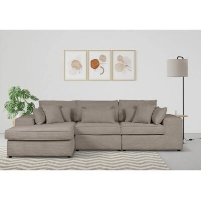 Raum.ID Florid L-Form Modularsofa - taupe - Sofa Raum.ID Florid L-Form Modularsofa - taupe - Sofa