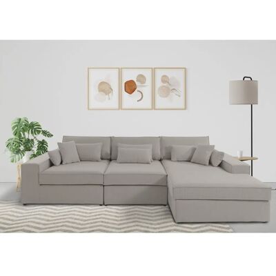 Raum.ID Enid L-Form Modular Beige Sofa - Sofa Raum.ID Enid L-Form Modular Beige Sofa - Sofa