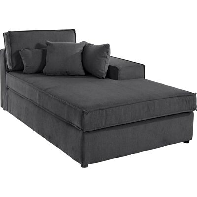 Raum.ID Florid Modular Ottomane - Ottomane rechts, schwarz - Ottomane einzeln oder Teil eines Sofas Raum.ID Florid Modular Ottomane - Ottomane rechts, schwarz - Ottomane einzeln oder Teil eines Sofas