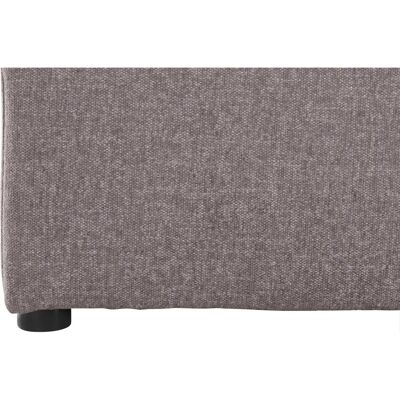 Raum.ID Enid Modularsofa - Taupe, Samtoptik, Ottomane rechts - Sofa Raum.ID Enid Modularsofa - Taupe, Samtoptik, Ottomane rechts - Sofa