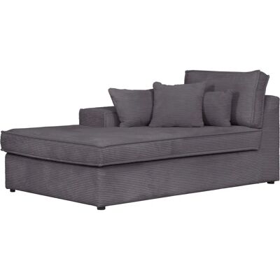 Raum.ID Florid Modulsofa Ottomane - Ottomane links, Grau, Hochwertiger Stoff Raum.ID Florid Modulsofa Ottomane - Ottomane links, Grau, Hochwertiger Stoff