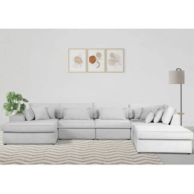 Raum.ID Florid U-Form Sofa - Modular, Beige, 6 Sitze Raum.ID Florid U-Form Sofa - Modular, Beige, 6 Sitze