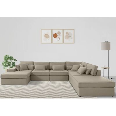 Raum.ID Florid U-Form Modulares Sofa - taupe - Couch Raum.ID Florid U-Form Modulares Sofa - taupe - Couch