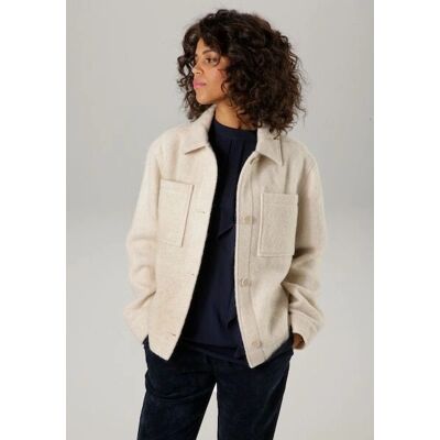 ANISTON Casual Beigefleecejacke - Fleecejacke ANISTON Casual Beigefleecejacke - Fleecejacke