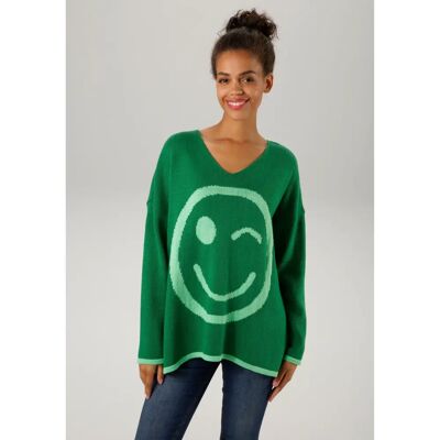 ANISTON CASUAL Grüner Muster-Oversized-Pullover - Produkttyp ANISTON CASUAL Grüner Muster-Oversized-Pullover - Produkttyp
