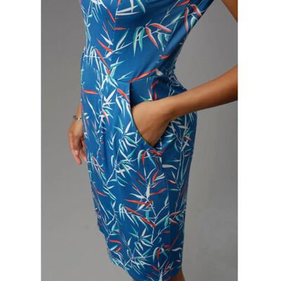 ANISTON SELECTED Blau bedrucktes Kleid - Kleid ANISTON SELECTED Blau bedrucktes Kleid - Kleid