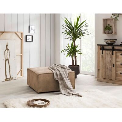 Home Affaire SHERWOOD Beiger Samtvelours Hocker - Hocker Home Affaire SHERWOOD Beiger Samtvelours Hocker - Hocker