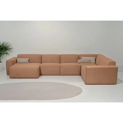 INOSIGN Clayton Hellbraun Sofa - Recamiere links, 6 Sitze, Made in Europe INOSIGN Clayton Hellbraun Sofa - Recamiere links, 6 Sitze, Made in Europe