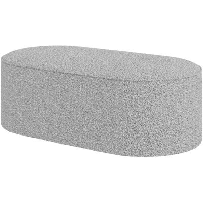Andas EIVIND Grau Bouclé Hocker - Skandinavisches Design Andas EIVIND Grau Bouclé Hocker - Skandinavisches Design