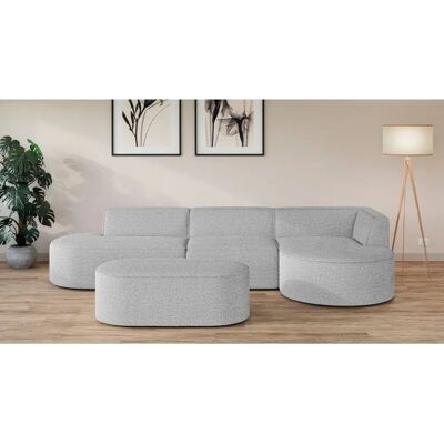 Andas EIVIND Ecksofa - Bouclé Grau - 343cm Andas EIVIND Ecksofa - Bouclé Grau - 343cm