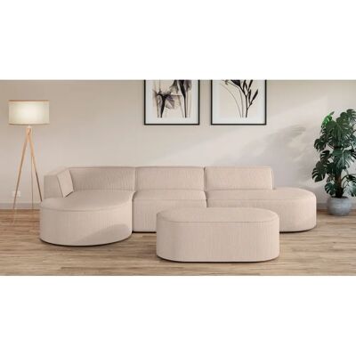 Andas L-Formiges Sofa mit Ottomane - Skandinavisches Design Andas L-Formiges Sofa mit Ottomane - Skandinavisches Design