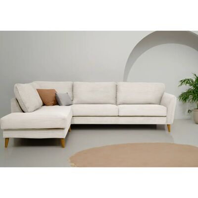 HOME AFFAIRE Marseille L-Form Sofa - 278/202 cm, Beige, FSC-zertifiziert HOME AFFAIRE Marseille L-Form Sofa - 278/202 cm, Beige, FSC-zertifiziert