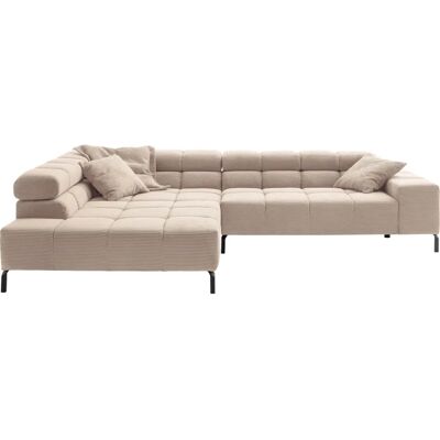 INOSIGN Ancona New Beige Cord Recamiere Links - Sofa INOSIGN Ancona New Beige Cord Recamiere Links - Sofa