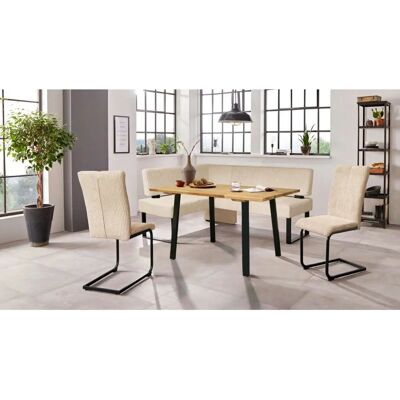 HOME AFFAIRE Oliver Eckbank - Beige - 220x89x160cm HOME AFFAIRE Oliver Eckbank - Beige - 220x89x160cm
