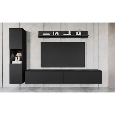 INOSIGN Paris Wohnwand - Graphit Schwarz Matt INOSIGN Paris Wohnwand - Graphit Schwarz Matt