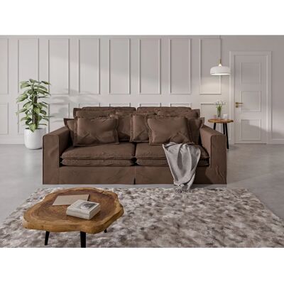 HOME AFFAIRE ALISSAS 4-Sitzer Sofa - Braun Landhausstil HOME AFFAIRE ALISSAS 4-Sitzer Sofa - Braun Landhausstil
