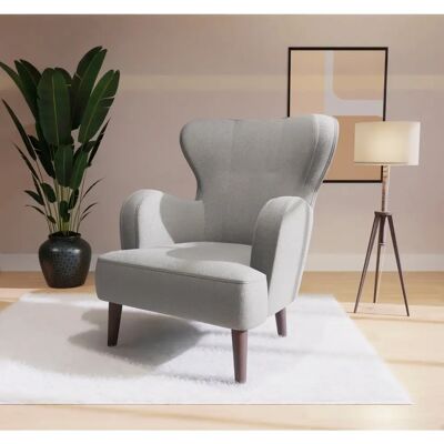 Home Affaire Sicilia - Sessel - Chenille-Stoff - Hellgrau Home Affaire Sicilia - Sessel - Chenille-Stoff - Hellgrau