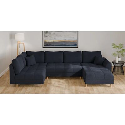 HOME AFFAIRE U-Form Sofas - Bouclé, 3 Zierkissen HOME AFFAIRE U-Form Sofas - Bouclé, 3 Zierkissen