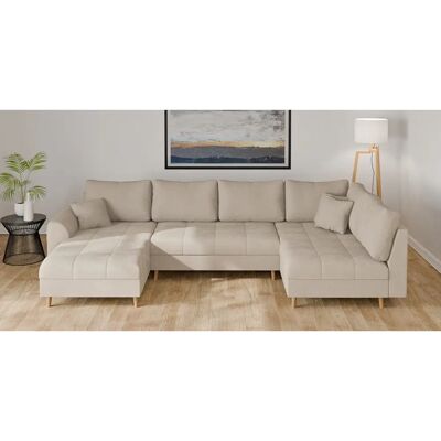 HOME AFFAIRE CHARRE U-Form Sofa - Wohnzimmersofa - beige HOME AFFAIRE CHARRE U-Form Sofa - Wohnzimmersofa - beige