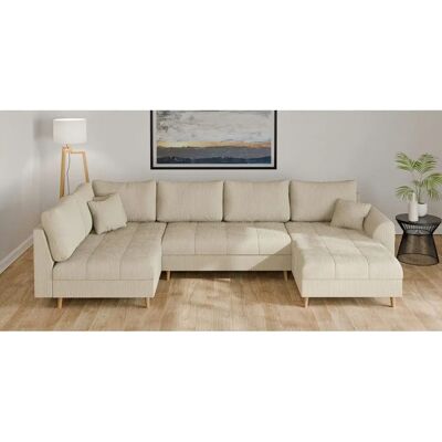 Home AFFAIRE CHARRE U-Form Wohnlandschaft - Beige U-förmiges Sofa Home AFFAIRE CHARRE U-Form Wohnlandschaft - Beige U-förmiges Sofa