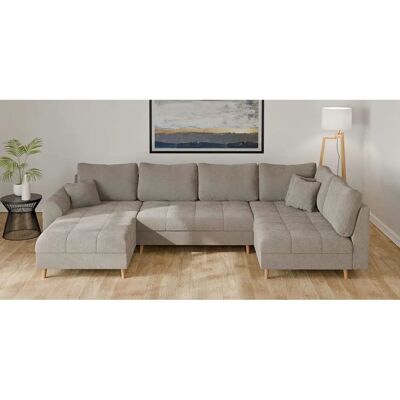 HOME AFFAIRE U-Form Sofa - Bouclé, Recamiere links, 310cm HOME AFFAIRE U-Form Sofa - Bouclé, Recamiere links, 310cm