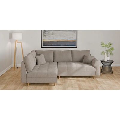 HOME AFFAIRE CHARRE L-Form Sofa - Bouclé, 3 Zierkissen HOME AFFAIRE CHARRE L-Form Sofa - Bouclé, 3 Zierkissen