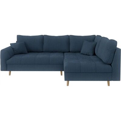 HOME AFFAIRE Charre L-Shape Sofa - Cord, 4-Sitzer, Dunkelblau HOME AFFAIRE Charre L-Shape Sofa - Cord, 4-Sitzer, Dunkelblau