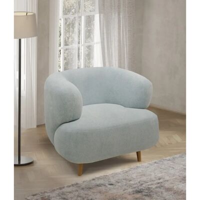 Andas Tistam Organischer Form Sessel - Polstert, Blau Andas Tistam Organischer Form Sessel - Polstert, Blau
