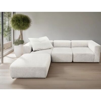 andasu202fNordic Interior Utvik Modulares Weißes Sofa - 4 Sitze andasu202fNordic Interior Utvik Modulares Weißes Sofa - 4 Sitze